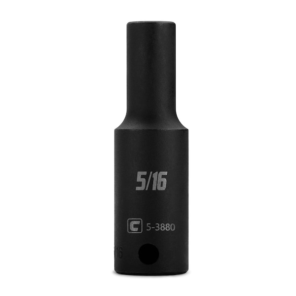 Capri Tools 5/16 in. Deep Impact Socket, 3/8-Inch Drive, 12-Point, SAE CP53880 - main