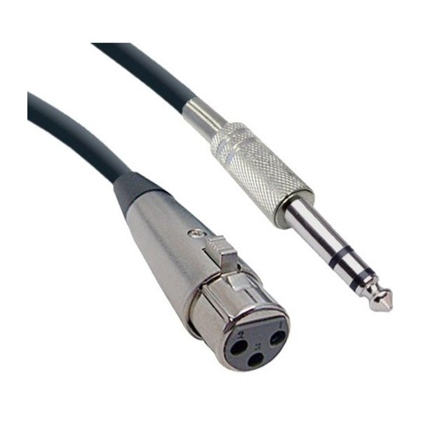 Cable Wholesale XLR Female to 1/4 inch TRS/Stereo Male Audio Cable, 100 foot 10XR-016HD - main