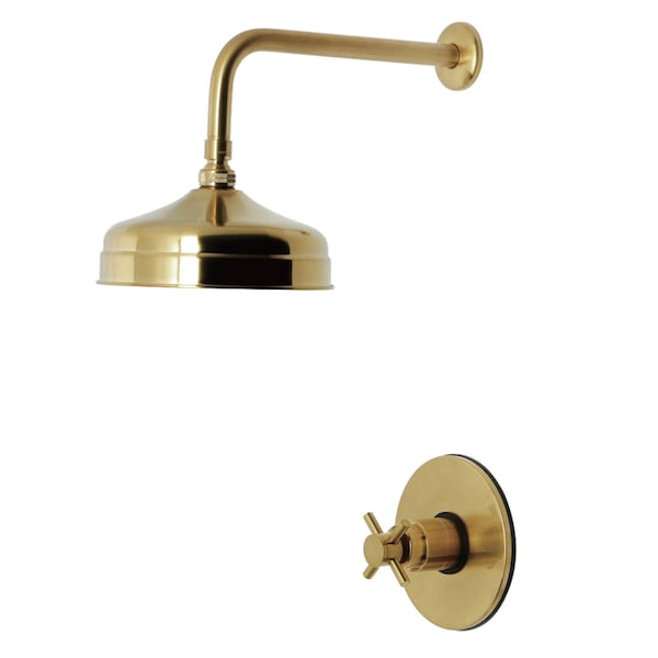 Kingston Brass Single-Handle Pressure Balanced Shower Faucet, Brushed Brass KB6337DXSO - main