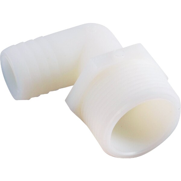 Anderson Metals 5/8'' Barbx1/2'' MPT 90 Deg. Nylon Elbow 53720-1008 - main
