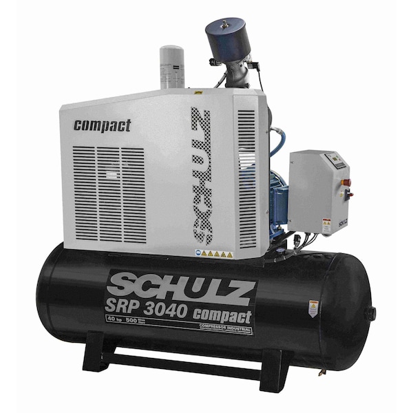 Schulz 40HP / 80 gallons - 89 CFM - Rotary Screw Compressor Open Cabinet - 230V Three Phase 970.3233-S - main