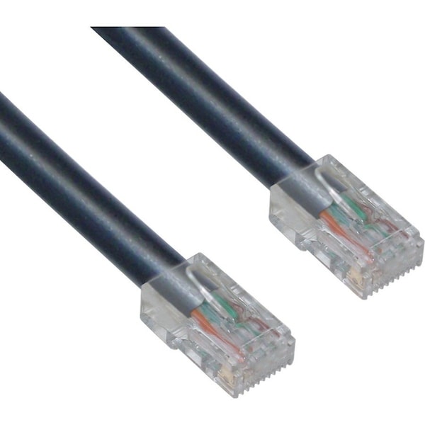 Cable Wholesale 3 ft. Cat6 Black Ethernet Patch Cable - Bootless 10X8-12203 - main