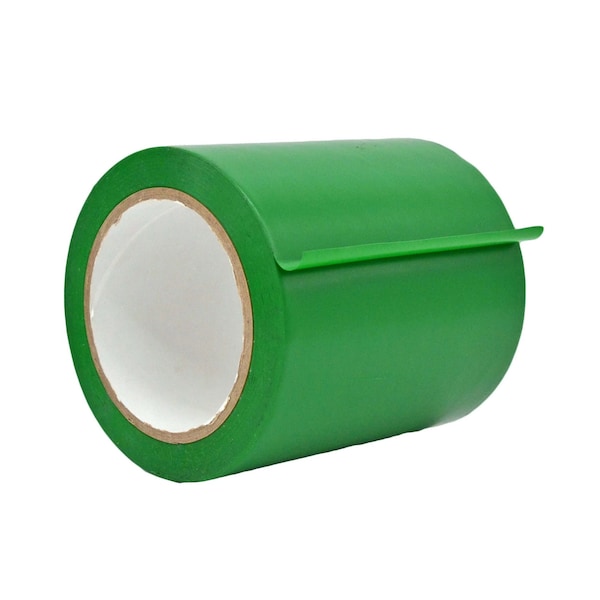 Wod Tape PVC, Kelly Green, 5 inch (120mm) W., 6 mil Thickness, 8 PK WOD VTC606-05000-8-60-KGR - main