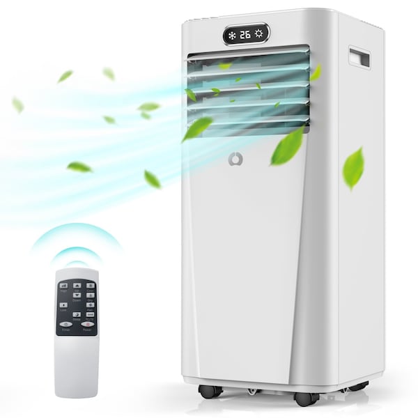 Edendirect 6000 BTU (DOE) Portable Air Conditioner Cools 350 Sq. Ft. with Dehumidifier with Remote in White ZR-OL-A010L-06CD - main