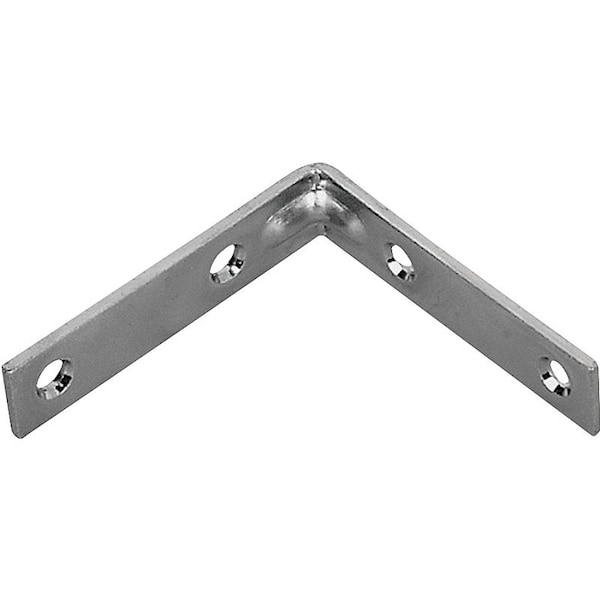 Prosource Corner Brace, 2-1/2 in L, 2-1/2 in W, 5/8 in H, Steel, Zinc-Plated, 2 mm Thick Material CB-Z025-013L - main