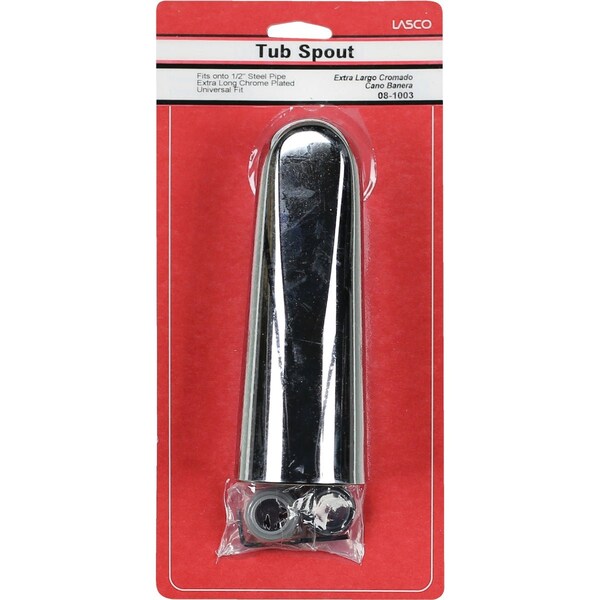 Westlake Pipe & Fittings 7'' Long Chrome Bathtub Spout 08-1003 - main