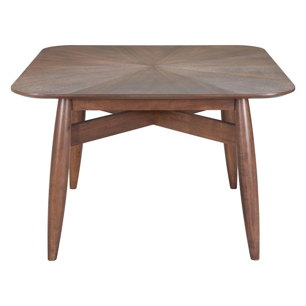 Homeroots 46" Espresso Solid Wood Square Dining Table 632707 - main