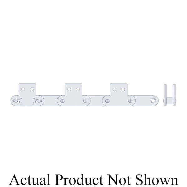 Hkk Chain HKK Double Pitch Riv Standard Conveyor w/SK-2 Att Every 2nd P on Pin Link, 1P, .312 Dia x 5/16 W DC040RSK2E2P - main