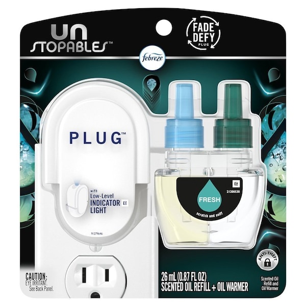 Febreze Plug 91148 Unstop Plug Kit, Unstopables Fresh 037000911487 - main