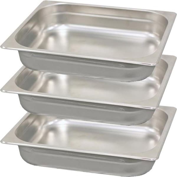 Health-O-Meter Stainless Steel Weighing Pans for 3400KL, 3PK Healthometer-3400PAN - main