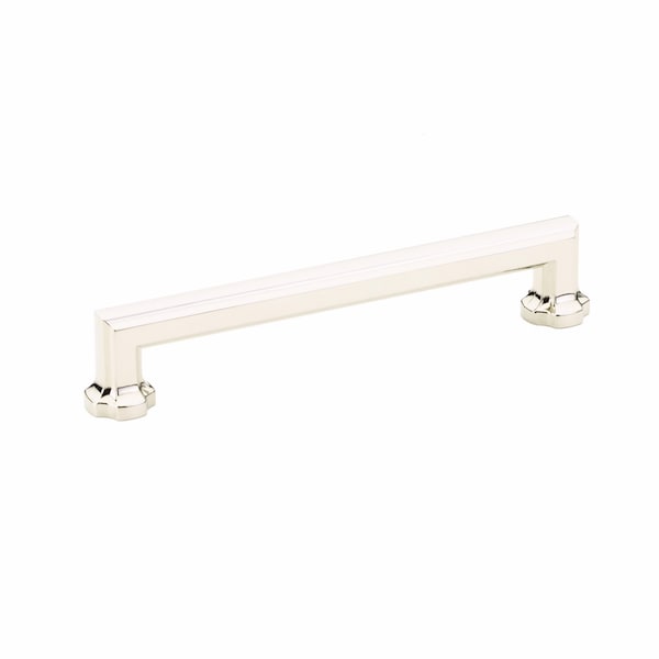 Schaub 6in Center to Center Empire Cabinet Pull Polished Nickel Finish 885-PN - main