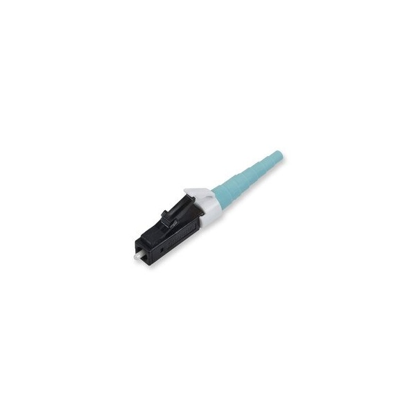 Cable Wholesale LC Anaerobic Connector, 50/125um Multimode (OM3/OM4), Black Housing & Aqua Boot, Boot 32LC-31195 - main