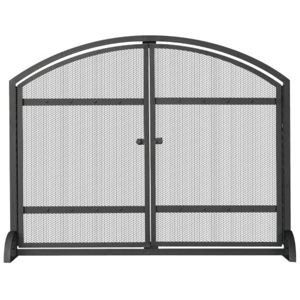 Uniflame Fireplace Screen, 39 in W 31 in H, 6 in L, Wrought Iron, Steel S-1066 - main