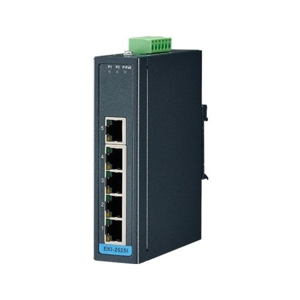 Advantech 5PORT 10/100MBPS UNMANAGED IND ENETS WITCH WIDE TEMP -40 75C EKI-2525I-BE - main