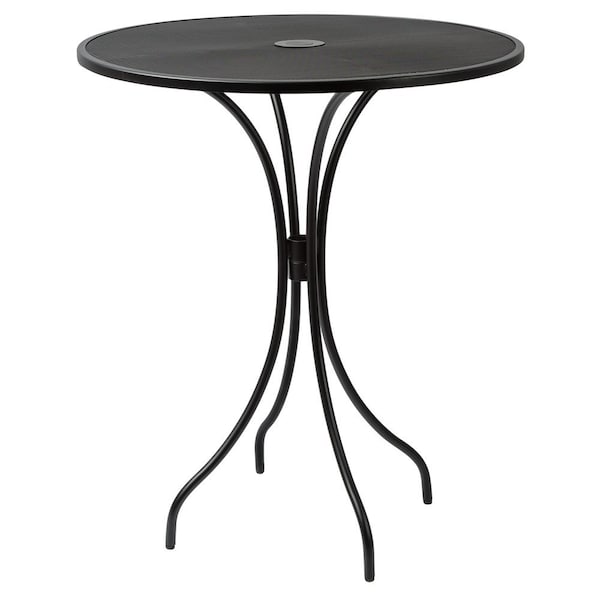 Bfm Seating Barnegat Bar Height Table 36in Round E-Coated, Powder Coated Micro-Mesh Steel - Black SU36RBL-T - main