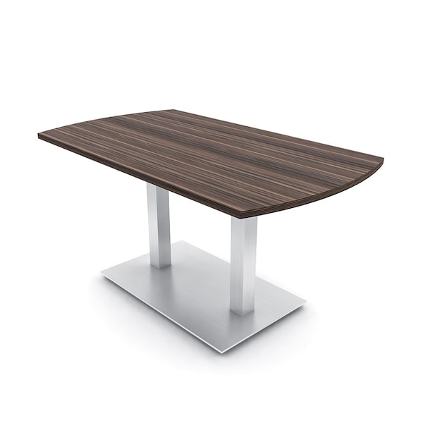 Skutchi Designs Arc Rectangle Meeting Room Table, 36 in W, 60 in L, Brown HAR-AREC-36x60-DOU-H3041 - main
