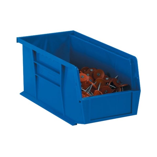 Partners Brand Hang & Stack Storage Bin, Blue, 14.8 in W, 5.5 in L, 12 PK BINP1555B - main