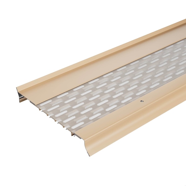 Waterlock Goldguard 6" K-Style & Box Gutters Aluminum/SS Gutter Guard, Cream, 35ft WG-6KS-035-CRM - main