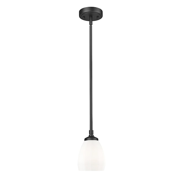 Z-Lite Oren 1-Light Pendant, 5.5 in W, Matte Black 7004P5-MB - main