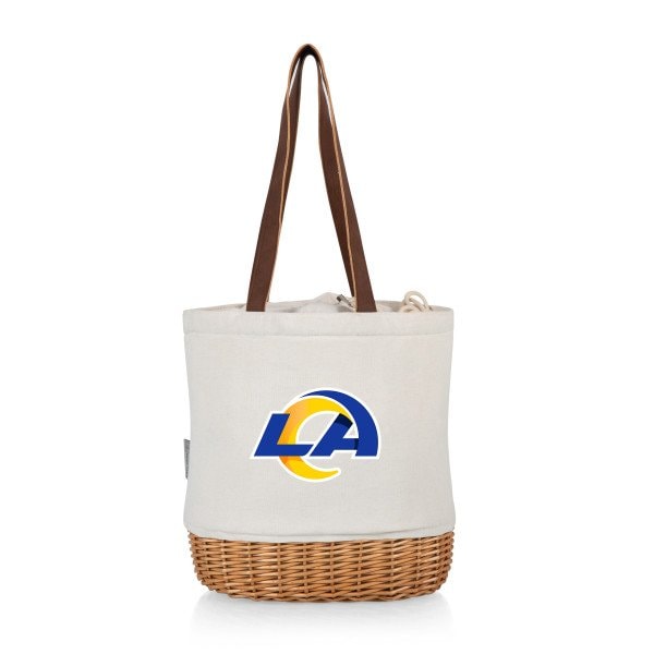 Picnic Time Family Of Brands NFL Los Angeles Rams - Pico Willow and Canvas Lunch Basket 200-00-187-334-2 - main