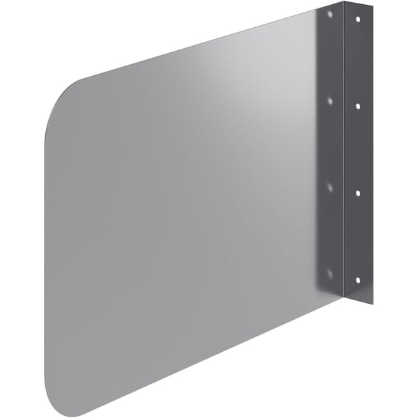Amgood 18 in. x 12 in. Stainless Steel Wall Mount Splash Guard WMSG-1812-Z - main
