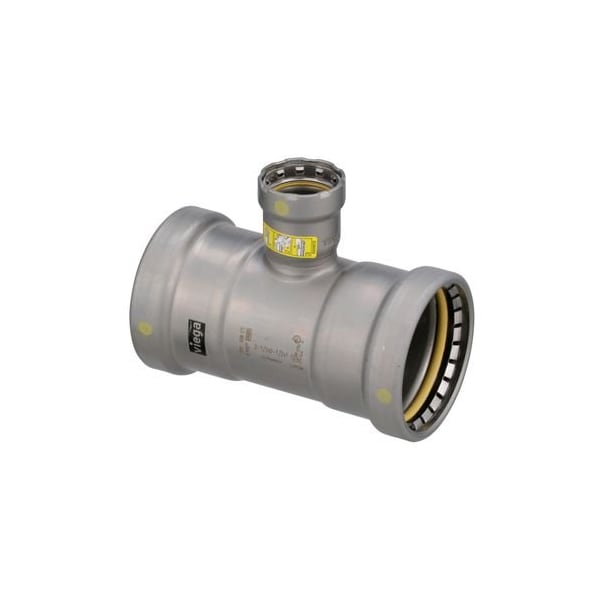 Viega MegaPressG tee P1 2.5 P2 2.5 P3 1 carbon steel zinc-nickel coating 28910 - main