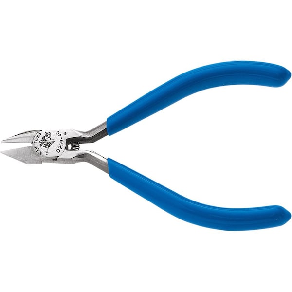 Klein Tools 4 1/4 in Precision Diagonal Cutting Plier Flush Cut Pointed Nose Uninsulated D259-4C - main