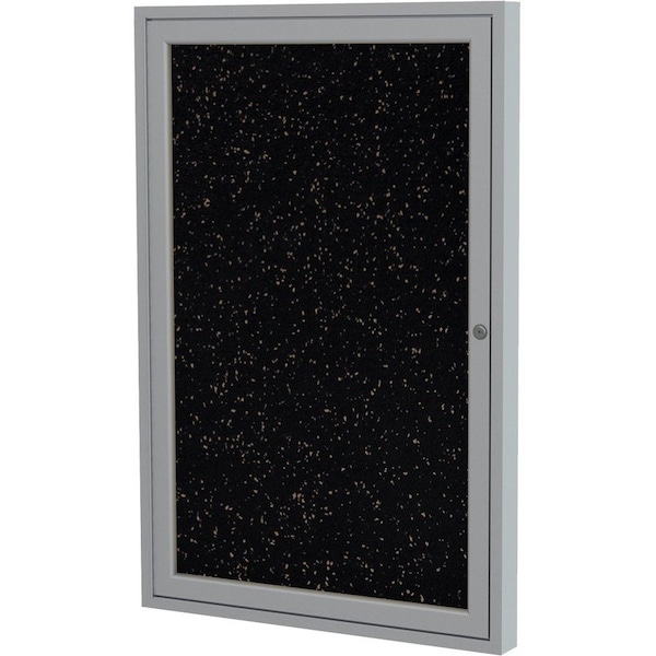 Ghent Enclosed Rubber Bulletin Board 36"x30", 1 Door PA13630TR-TN - main