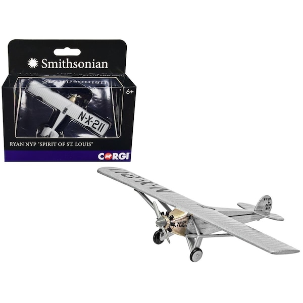 Stages For All Ages Spirit of St. Louis Smithsonian Series Ryan NYP N-X-211 Airplane Diecast Model ST3474267 - main
