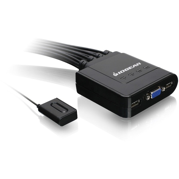 Iogear USB KVM Switch - 4 x 1 - 4 x HD-15 Video, 4 x Type A USB - Desktop GCS24U - main