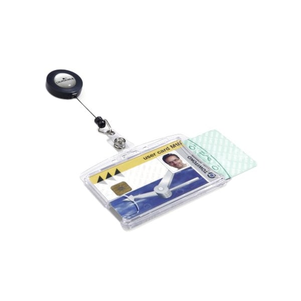 Durable Office Products ID Badge Holder, Shell Style, PK10 822419 - main