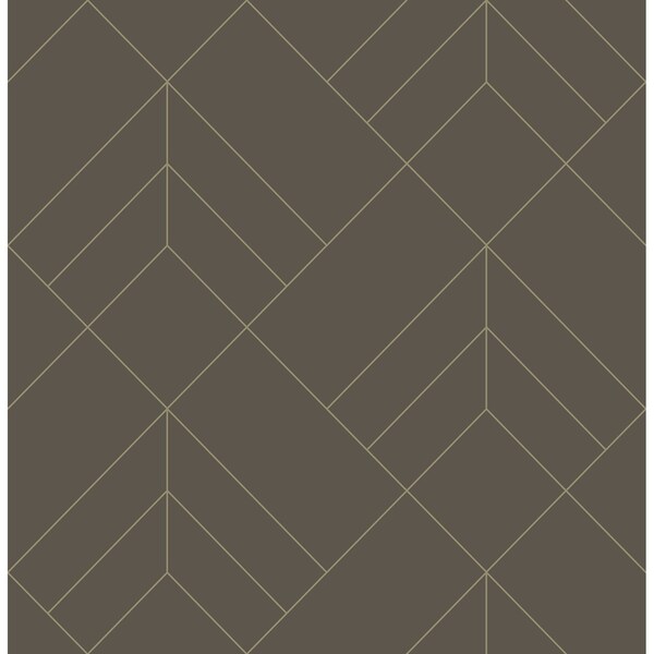 A-Street Prints Sander Chocolate Geometric Wallpaper 4066-26549 - main