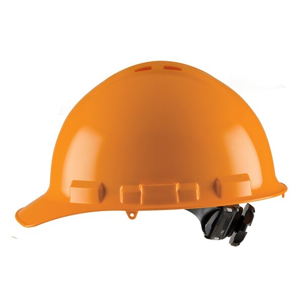 Duo Safety Hard Hat, Ratchet, 4 Point, Vented, Orange H24R3V - main