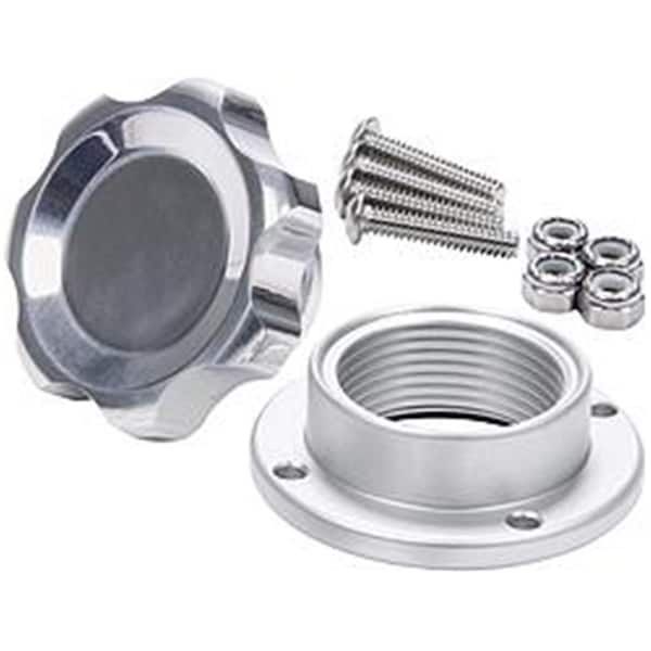 Allstar Performance Polished Filler Cap with Bolt-In Aluminum Bung; Small ALL36183 - main