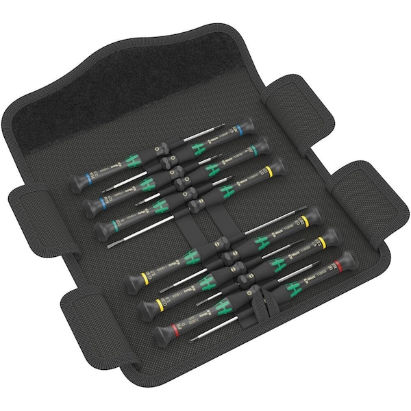 Wera Kraftform Micro 12 Universal 1 screwdriver set for electronic applications, 12 pieces 5073675001 - main