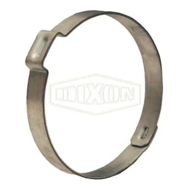 Dixon Single Ear Pinch-On Clamp, 23/32 in Nominal, 0.618 Closed dia x 0.728 Open dia x 0.03 in Thick, Stee 185 - main