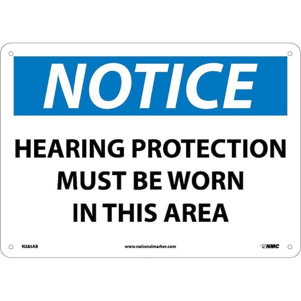 Nmc Notice Hearing Protection Must Be Worn Sign N285AB - main