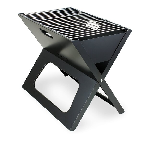 Picnic Time Family Of Brands X-Grill Portable Charcoal BBQ Grill, Black 775-00-175-000-0 - main