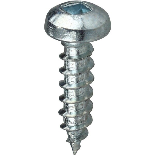 Dottie Sheet Metal Screw, #10 x 3/4 in, Zinc Plated Steel Pan Head Square Drive, 100 PK DDSMS1034 - main