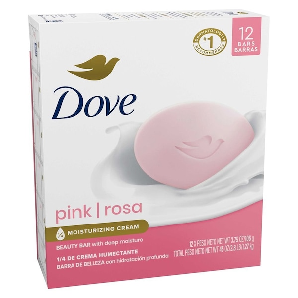 Dove Pink Rosa Beauty Bar Soap, 45 Ounce, 6PK 62714982 - main