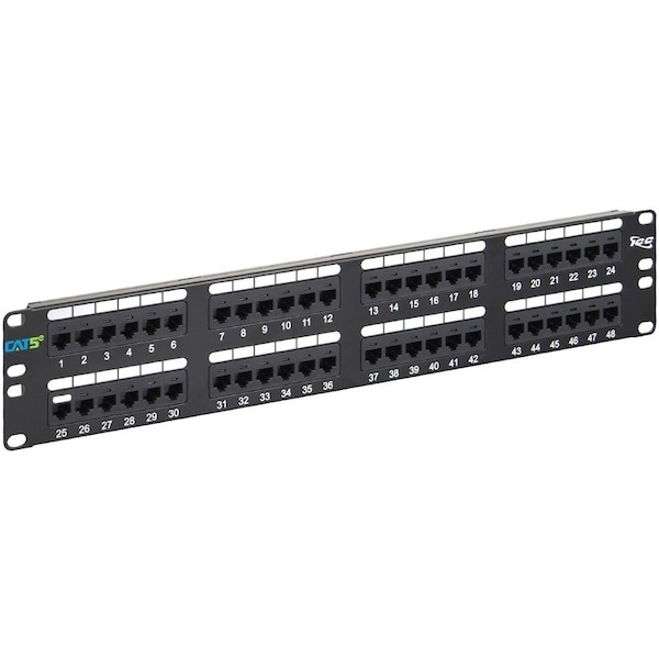 Icc Patch Panel 48PT, CAT5E, 2RMS ICMPP0485E - main