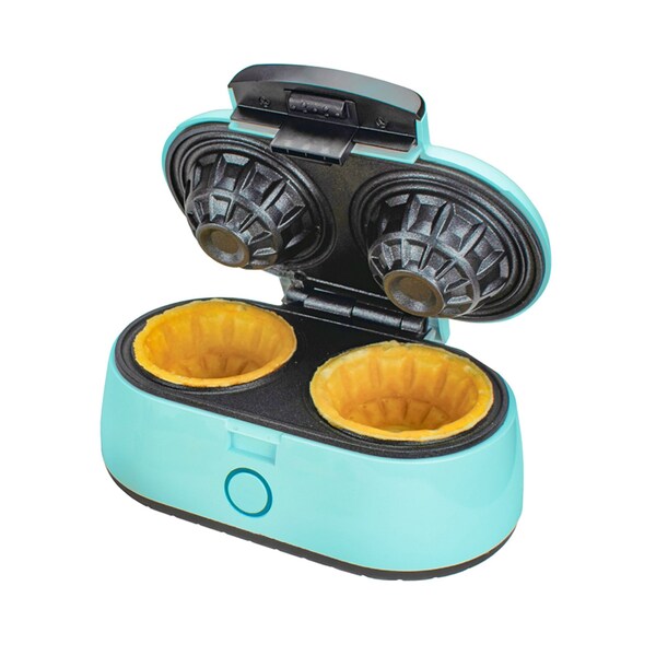 Brentwood Industries Double 3.5 Inch Waffle Bowl Maker in Blue TS-1402BL - main