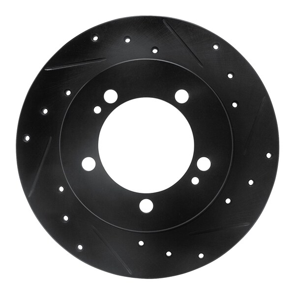 Dynamic Friction Co DFC Brake Rotor - Drilled and Slotted - Black 633-72012R - main