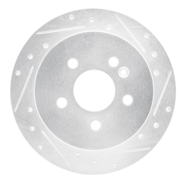 Dynamic Friction Co DFC Brake Rotor - Drilled and Slotted - Silver 631-63123R - main