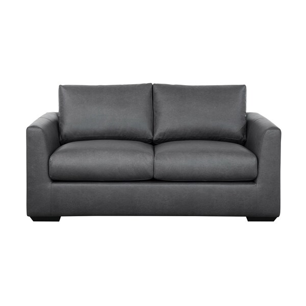 Manhattan Comfort Cleo Upholstered Loveseat in Pewter SF1950-PT - main