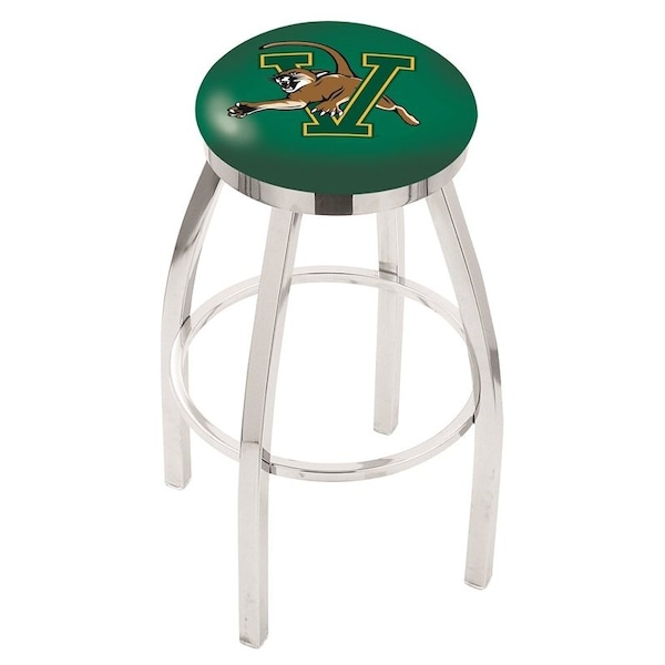 Holland Bar Stool Co 30" Chrome Vermont Swivel Bar Stool, Accent Ring L8C2C30Vermnt - main