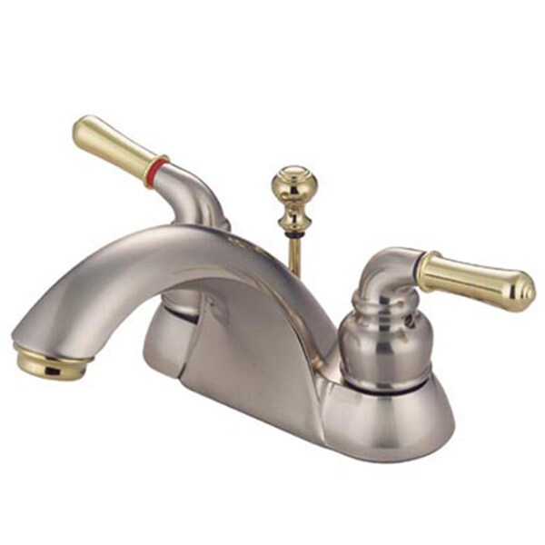 Blueprints 4 Inch Center Lavatory Faucet - Satin Nickel-Polished Brass BL2598654 - main