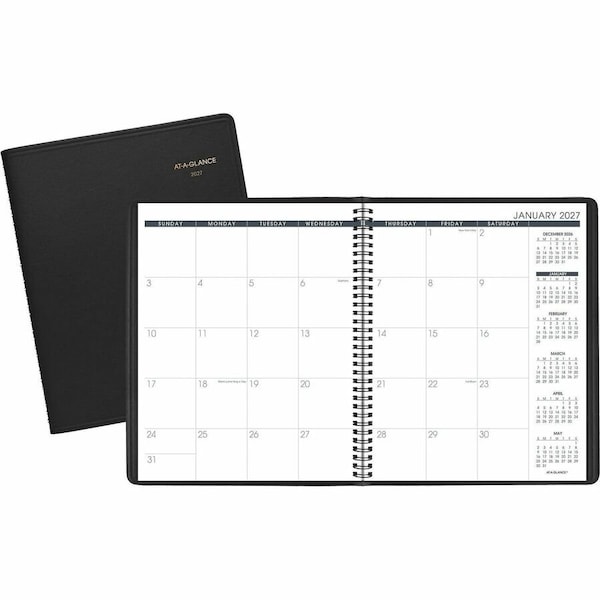 At-A-Glance Monthly Planner, 11 x 9, Black, 2022-2023 7026005 - main