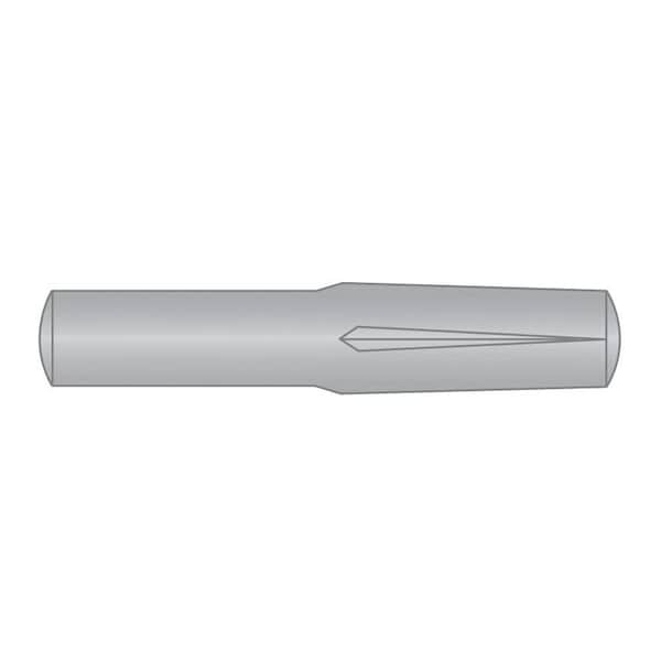 Huyett Type D Grooved Pin, 300 Stainless Steel, 0.156 in Dia x 0.154 in Small End Dia x 0.625 in Length GPS-0156-0625-D - main