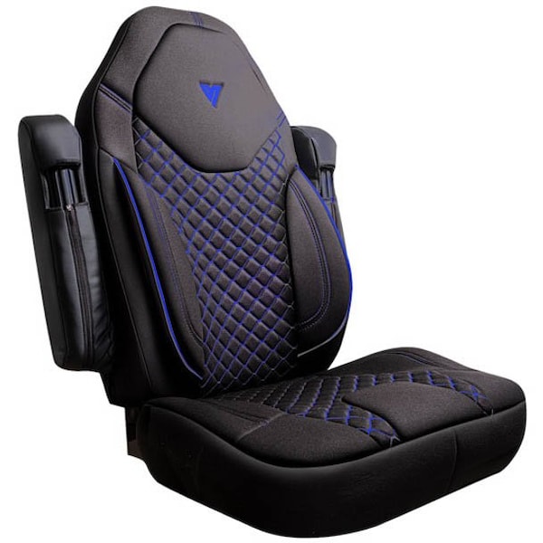 Ilc Repl. For Freightliner Cascadia 126 Year 2019 Black Cloth Seat Cover 33 In Wback Pocket Sleeve WZ-ECZ6-E - main